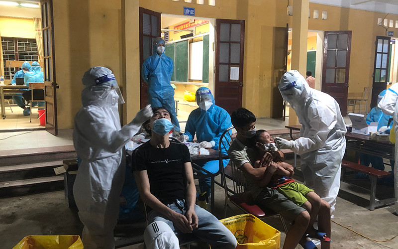 Bắc Ninh xét nghiệm SARS-CoV-2 toàn dân trên địa bàn huyện Quế Võ