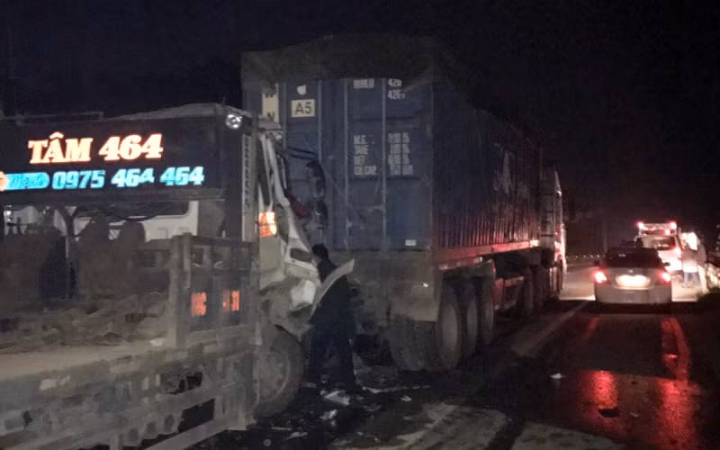 Hiện trường vụ tai nạn.