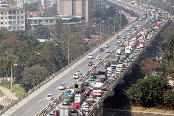 Đề xuất giảm tốc độ tối đa tại đường vành đai 3 trên cao.