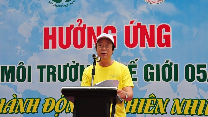 Thứ trưởng Võ Tuấn Nhân phát biểu chào mừng tại Lễ Mít tinh hưởng ứng​ Ngày Môi trường Thế giới 5-6.