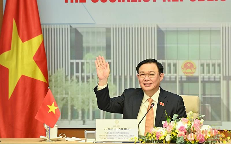 Chủ tịch Quốc hội Vương Đình Huệ. (Ảnh: Duy Linh)