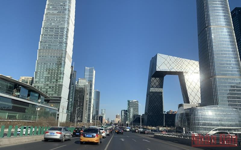 Khu vực trung tâm Thủ đô Bắc Kinh, Trung Quốc. (Ảnh: HỮU HƯNG)