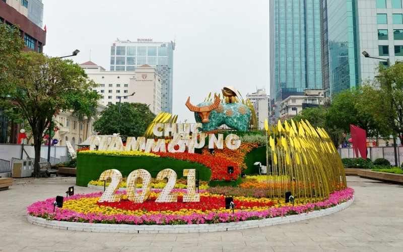 Không tổ chức Lễ khai mạc Đường hoa Nguyễn Huệ vào tối 9-2.