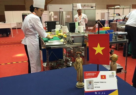 Thí sinh Việt Nam dự kỳ thi tay nghề Asean lần thứ 11 tại Malaysia.