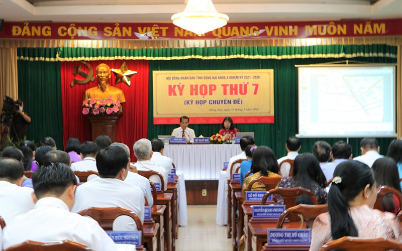 Quang cảnh kỳ họp chuyên đề Hội đồng nhân dân tỉnh Đồng Nai.