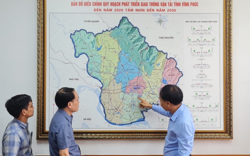 Lãnh đạo Sở Giao thông vận tải triển khai Quy hoạch phát triển giao thông vận tải tỉnh Vĩnh Phúc đến năm 2020 tầm nhìn đến năm 2030