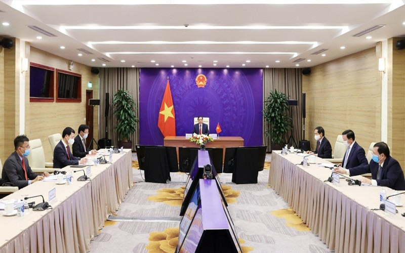 Hội nghị quốc tế về tương lai châu Á lần thứ 26 theo hình thức trực tuyến. (Ảnh: Bộ Ngoại giao)
