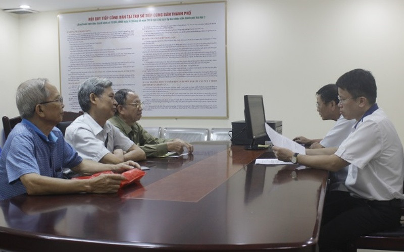 Một buổi tiếp dân của Ban Tiếp công dân thành phố.