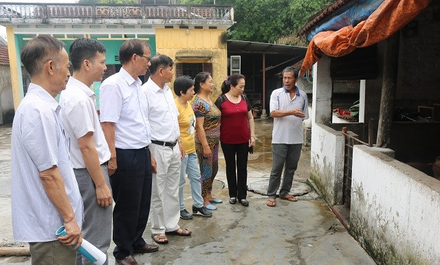 Hộ gia đình ông Trần Trung Kết được vay 10 triệu đồng đầu tư phát triển chăn nuôi lợn, đem lại hiệu quả kinh tế.