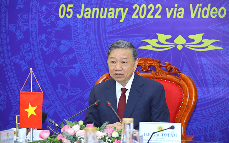 Bộ trưởng Công an Tô Lâm dự Hội nghị. (Ảnh: Bộ Công an)