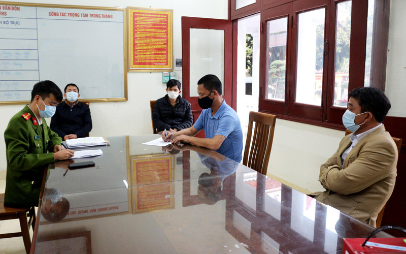  Các trường hợp vi phạm quy định phòng, chống dịch tại cơ quan công an 