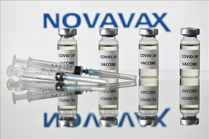 Hình minh họa vaccine phòng Covid-19 của hãng dược Novavax. (Ảnh: AFP/TTXVN)
