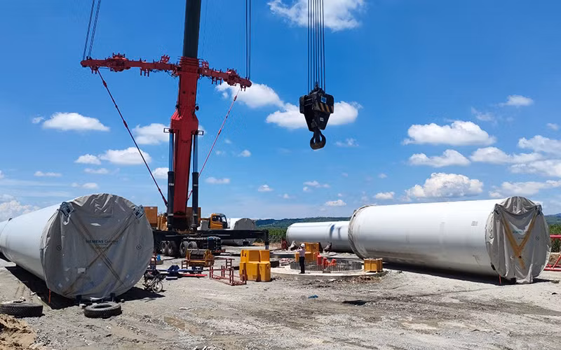 Nhiều công trình, dự án điện gió trên địa bàn tỉnh Gia Lai vi phạm về sử dụng lao động người nước ngoài.