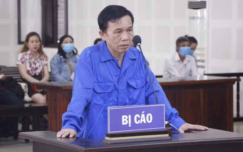 Bị cáo Mai Văn Khánh tại tòa.