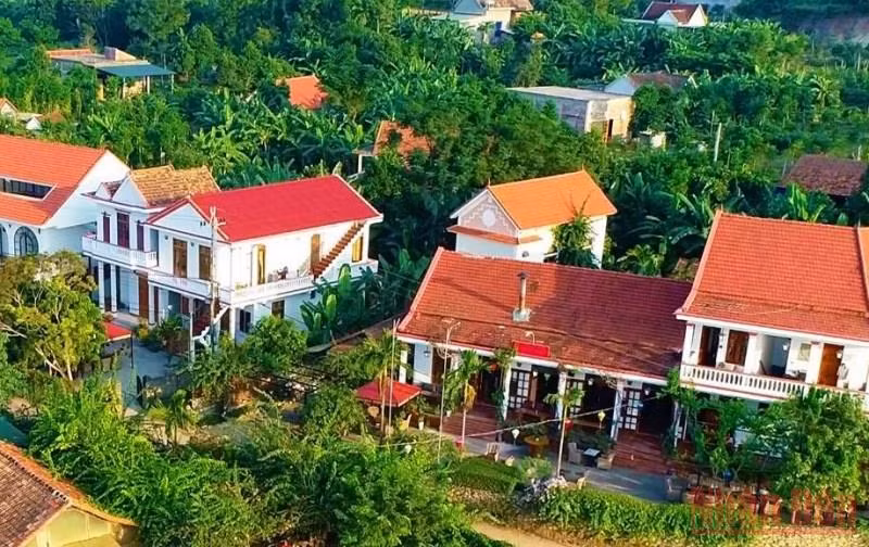 Một góc Làng văn hóa, du lịch Cự Nẫm (Quảng Bình)