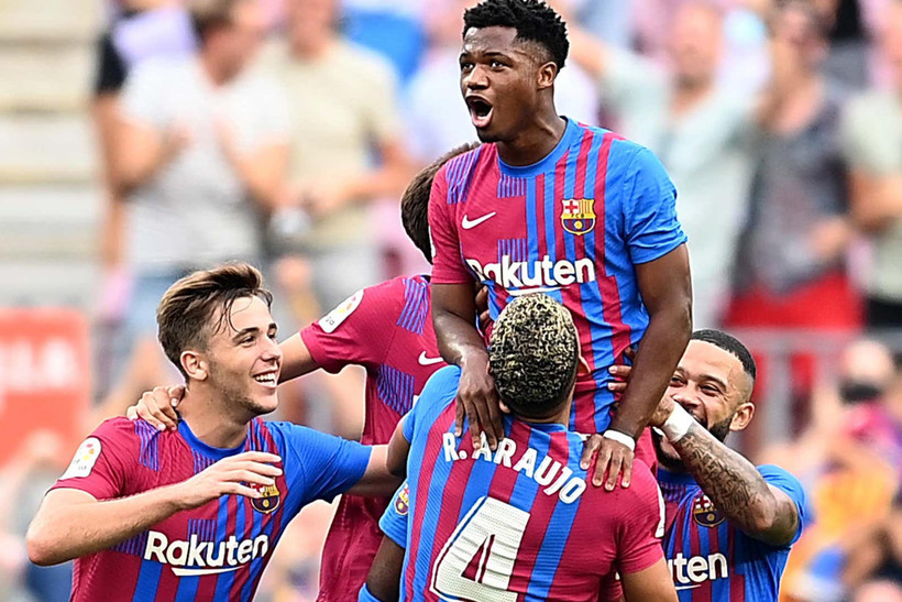 Ansu Fati, biểu tượng mới của Barcelona. (Ảnh: Goal)