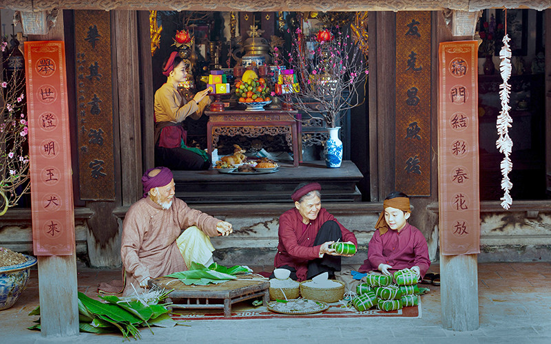 Nếp nhà quan trọng với người Việt bởi sự gắn bó lâu dài, bền chặt của nhiều thế hệ. Ảnh: PHAN HUY