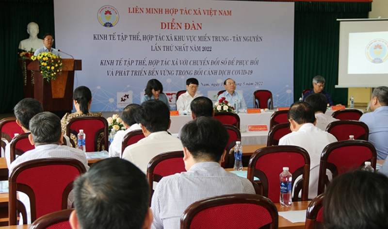 Diễn đàn kinh tế tập thể, hợp tác xã khu vực miền trung-Tây Nguyên năm 2022.