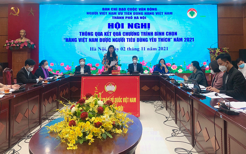 Ban tổ chức Chương trình Bình chọn Hàng Việt Nam được người tiêu dùng yêu thích TP Hà Nội thông tin về kết quả bình chọn năm 2021.