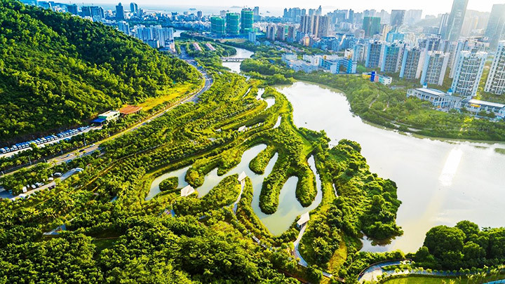 Vũ Hán được xây dựng theo mô hình thành phố bọt biển. Ảnh: GETTY IMAGES