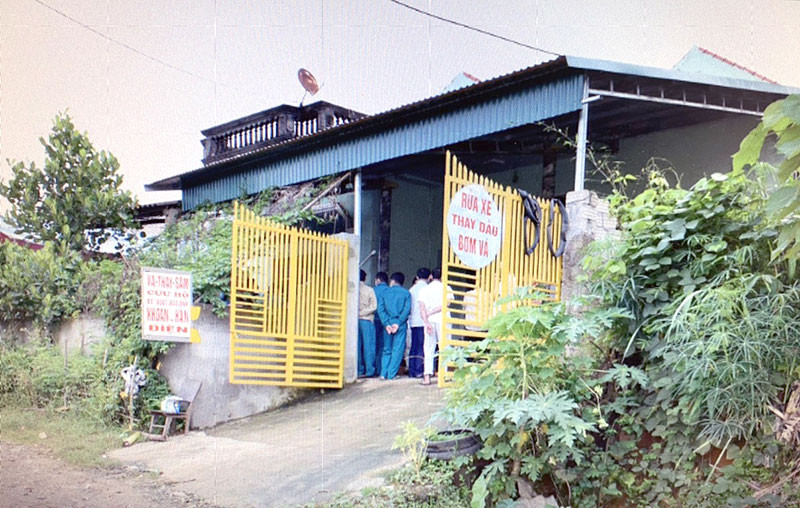 Hiện trường nơi xảy ra vụ việc.