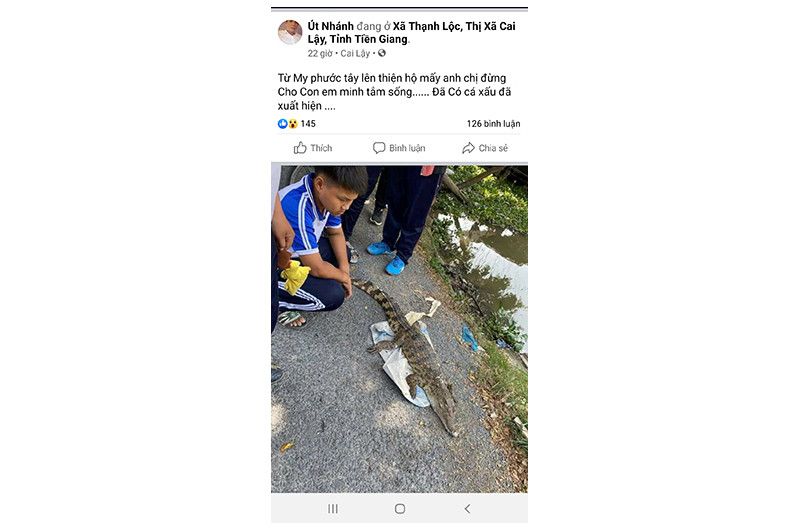 Nội dung, hình ảnh này đăng tải trên mạng xã hội và hiện đã được tháo bỏ.