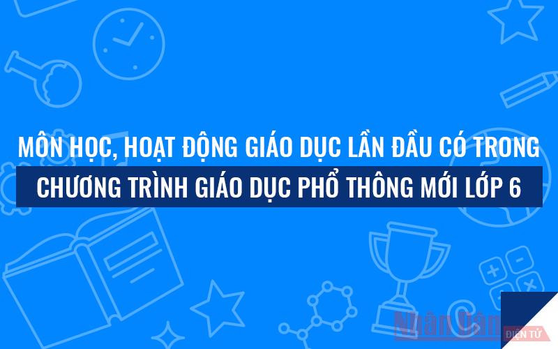 Môn học lần đầu xuất hiện trong chương trình lớp 6