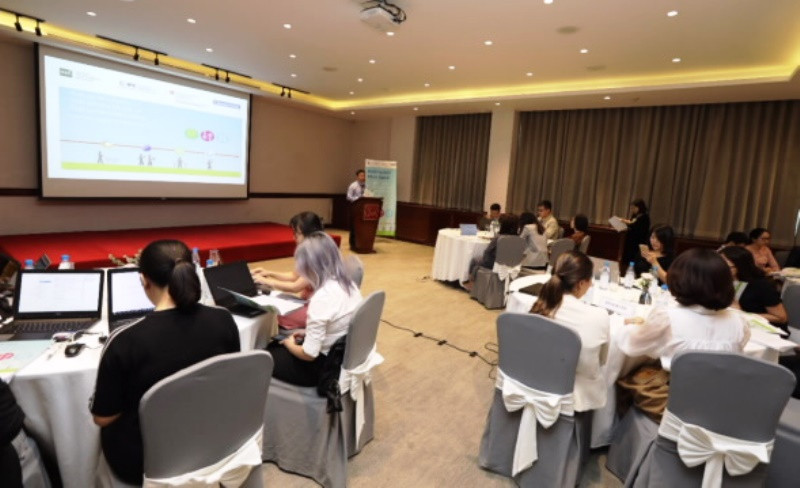 Quang cảnh buổi giới thiệu về Sổ tay Hướng dẫn trái phiếu xanh, trái phiếu xã hội và trái phiếu bền vững.