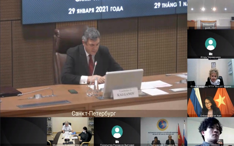 Hội thảo diễn ra theo hình thức trực tuyến.