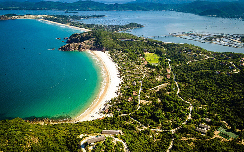 Khu nghỉ dưỡng Zannier Hotels Bãi San Hô tại thị xã Sông Cầu - một điểm sáng về thu hút đầu tư của tỉnh Phú Yên. Ảnh Zannier Hotels