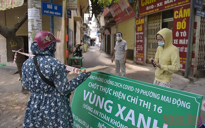 "Vùng Xanh" phường Mai Động, quận Hoàng Mai. (Ảnh: DUY LINH)