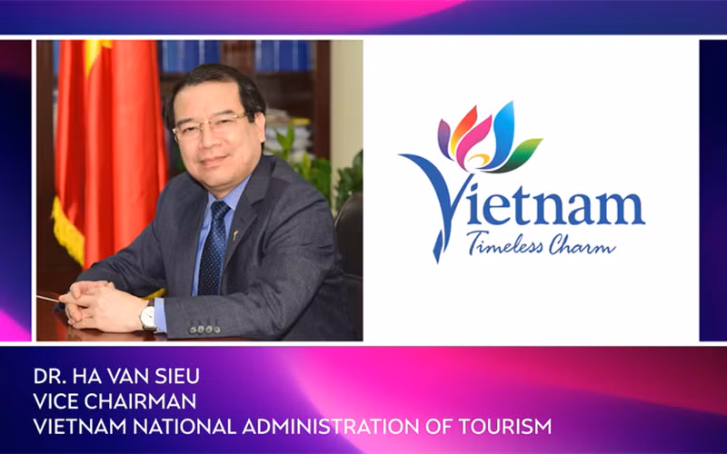 Phó Tổng cục trưởng Tổng cục Du lịch Hà Văn Siêu trả lời phỏng vấn CNBC (phần 1). (Ảnh chụp màn hình)