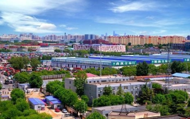 Toàn cảnh chợ nông sản đầu mối Tân Phát Địa. 