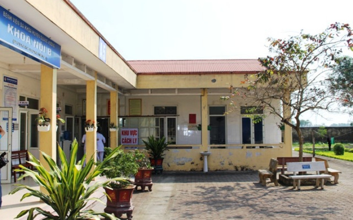 Khu cách ly tại Bệnh viện đa khoa huyện Quảng Xương.