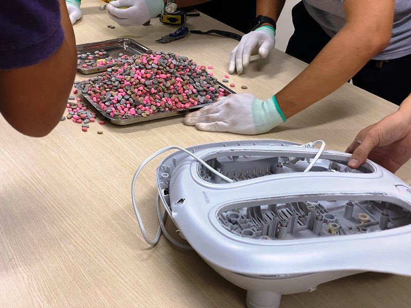 Tang vật ma tuý tại hiện trường.