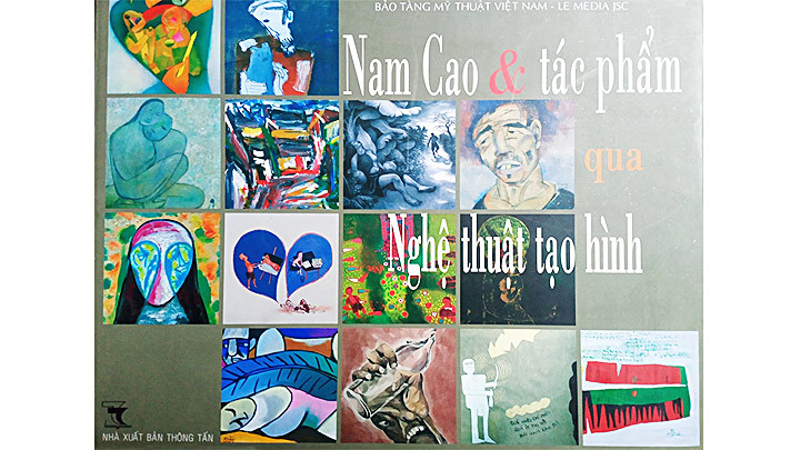 Bìa sách tranh Nam Cao và tác phẩm qua nghệ thuật tạo hình.
