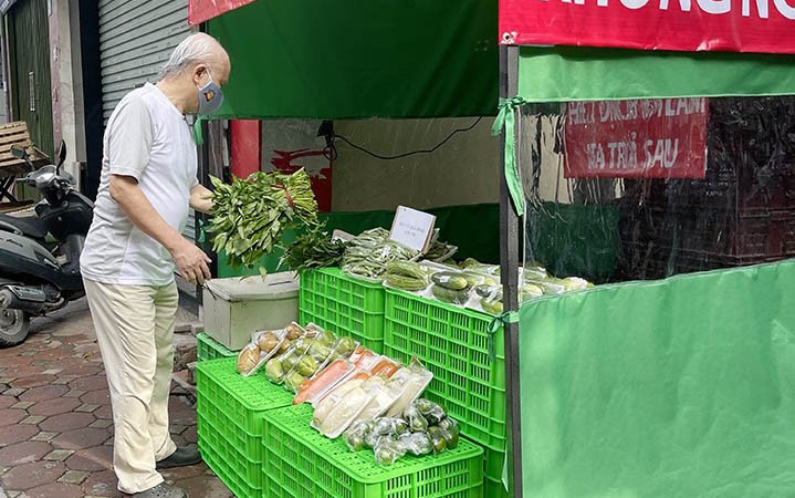 Cửa hàng không người bán trong giai đoạn giãn cách