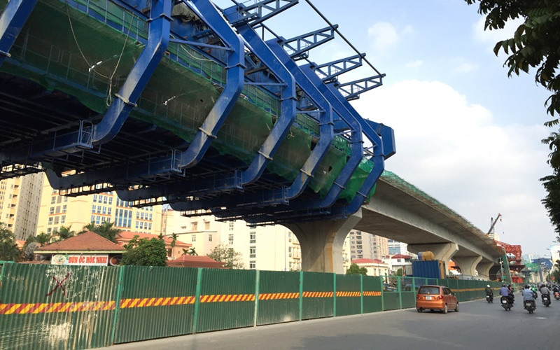 Đường Vành đai 2 trên cao đang được đẩy nhanh tiến độ.