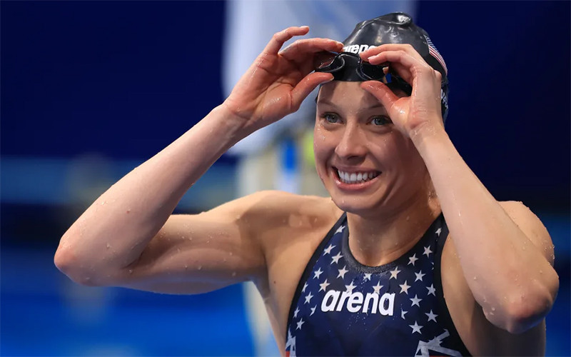 VĐV Jessica Long (Mỹ) giành HCV thứ ba tại Paralympic Tokyo 2020. Ảnh: IOC