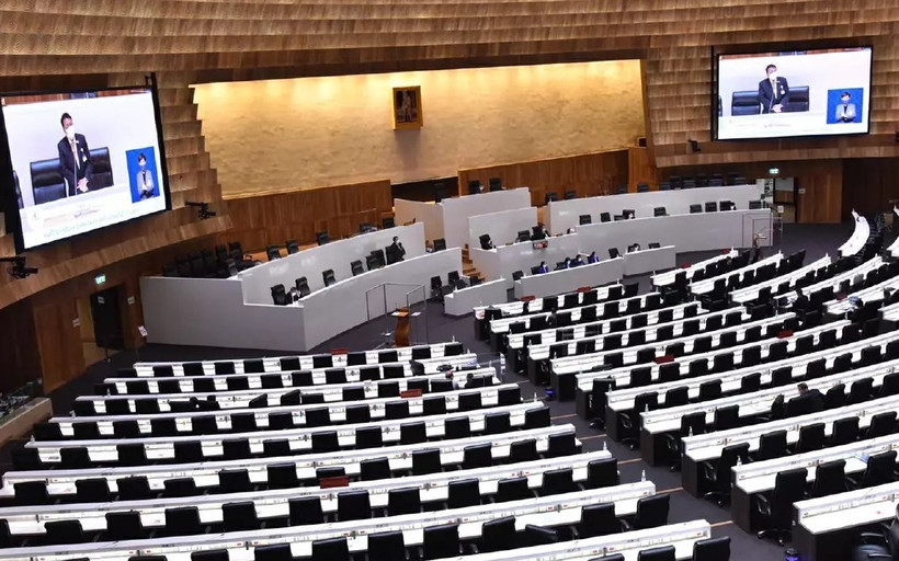 Các đại biểu Quốc hội Thái Lan trong phiên họp chung. (Ảnh: Quốc hội Thái Lan).