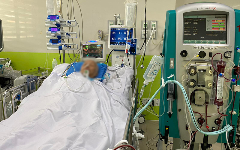 BN1536 tiếp tục điều trị bệnh nền tại Bệnh viện Chợ Rẫy. (Ảnh: BVCC)