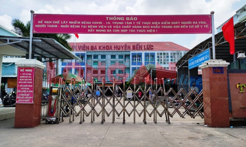 Bệnh viện huyện Bến Lức (tỉnh Long An), nơi tiếp nhận cháu bé tử vong nghi do bị bạo hành.