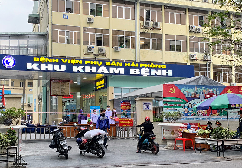 Tình trạng phong tỏa tại Bệnh viện Phụ sản Hải Phòng sẽ được dỡ bỏ từ ngày 9-2.