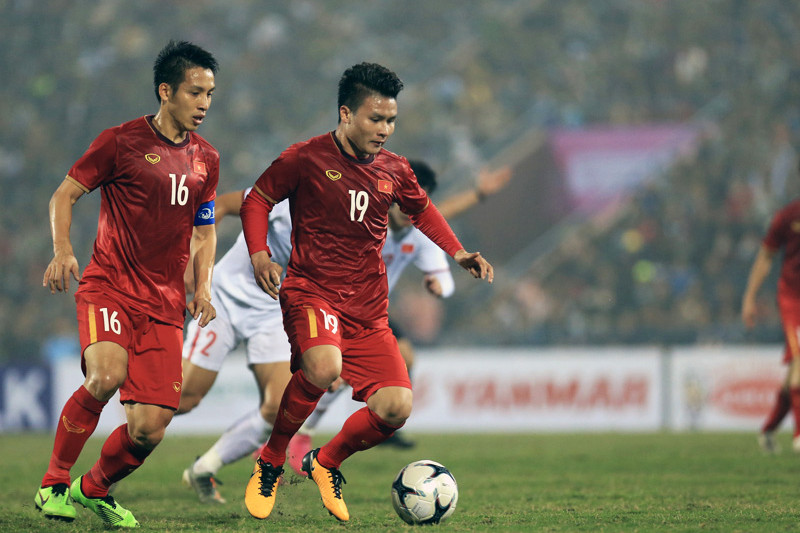 Hùng Dũng, Quang Hải là những cái tên nòng cốt của ĐTQG Việt Nam. (Ảnh: VFF)