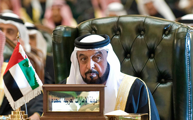 Tổng thống Sheikh Khalifa bin Zayed Al Nahyan tham dự phiên khai mạc Hội nghị thượng đỉnh GCC tại Kuwait, năm 2009. (Ảnh: Reuters)