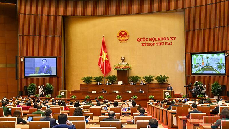 Quang cảnh phiên làm việc ngày 20/10 của Quốc hội.