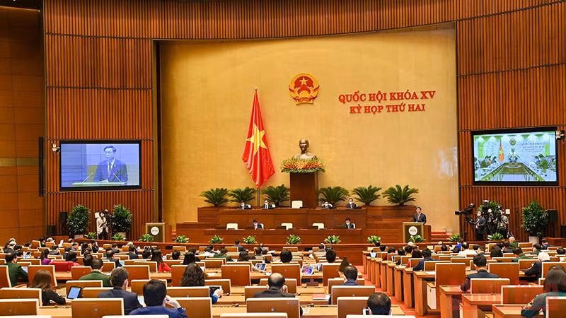 Quang cảnh phiên làm việc ngày 20/10 của Quốc hội.