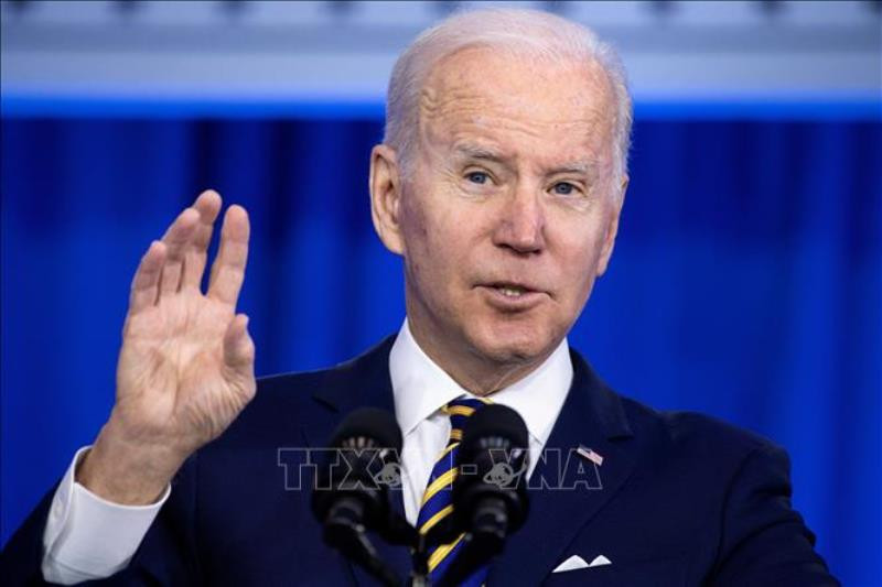 Tổng thống Mỹ Joe Biden phát biểu tại Culpeper, Virginia, Mỹ, ngày 10/2/2022. (Ảnh: AFP/TTXVN)