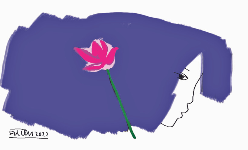 Bông sen vừa nở