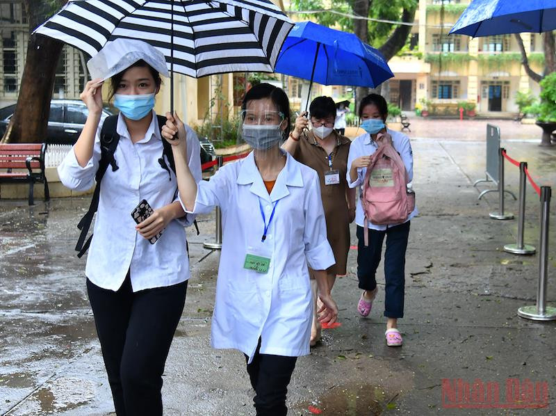 Tại Kỳ thi tôt snghieepj trung học phổ thông năm 2021. Ảnh: THUỶ NGUYÊN